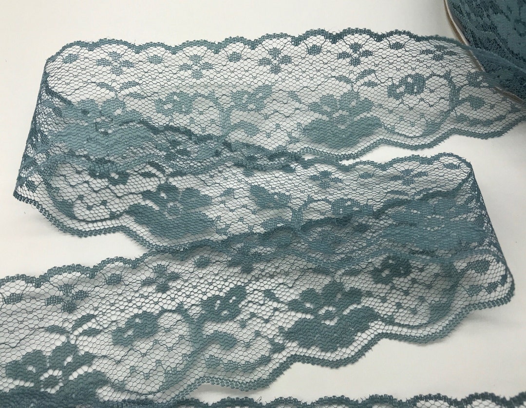 Rascal Lace Raschel Lace ~ Dusty Blue ~ 2