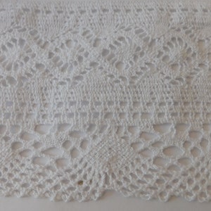 4&quot; Wide Cluny edge Lace trim WHITE Pillow case trim Wedding trim Costume lace