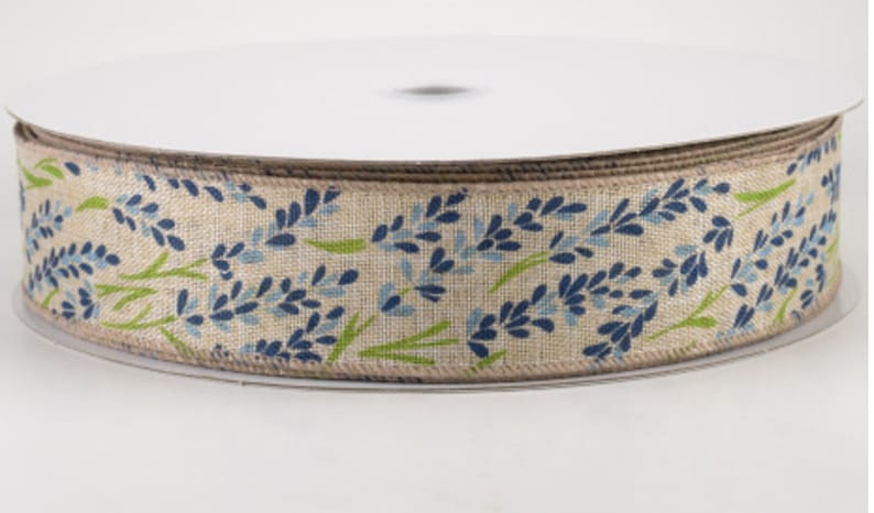 BTY Bluebonnet Wired Ribbon, Floral Craft DIY Ribbon (1.5 Inch)~sold by ...