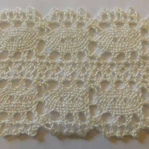 Vintage Cluny edge Lace trim white~Pillow case trim~Wedding trim Costume lace~2-5/8&quot;
