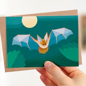 Postcard Bat | with envelope -> proceeds go to 'Jaar van de meervleermuis'