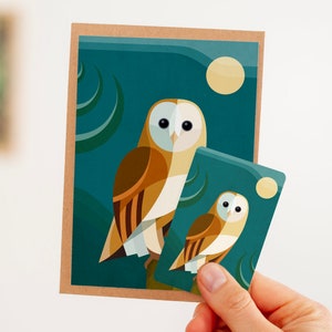 Ansichtkaart Kerkuil (tijdelijk als set met magneet) | met envelop