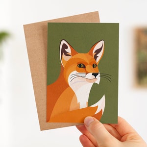 Postcard Fox | with envelope