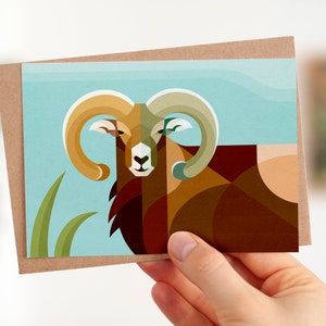 Postcard Mouflon | with envelope