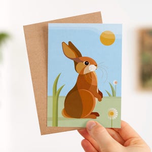 Postcard Rabbit  | with envelope