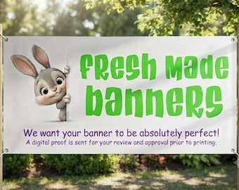Custom Vinyl Banner: UV Ink, Waterproof, Hemmed with Grommets