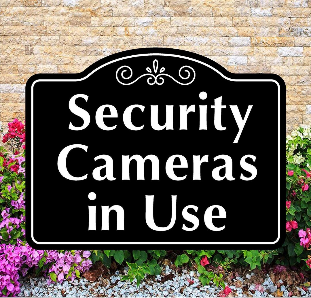 Security Cameras in Use Sign - Etsy