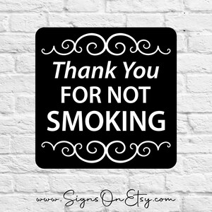 No Smoking Sign with Stake | Aluminum, UV-Cured Inks image 3