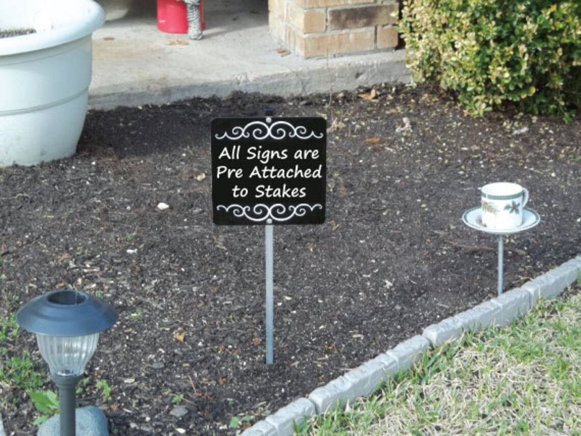 Please Clean Up After Your Dog Yard Sign With Attached Yard Etsy