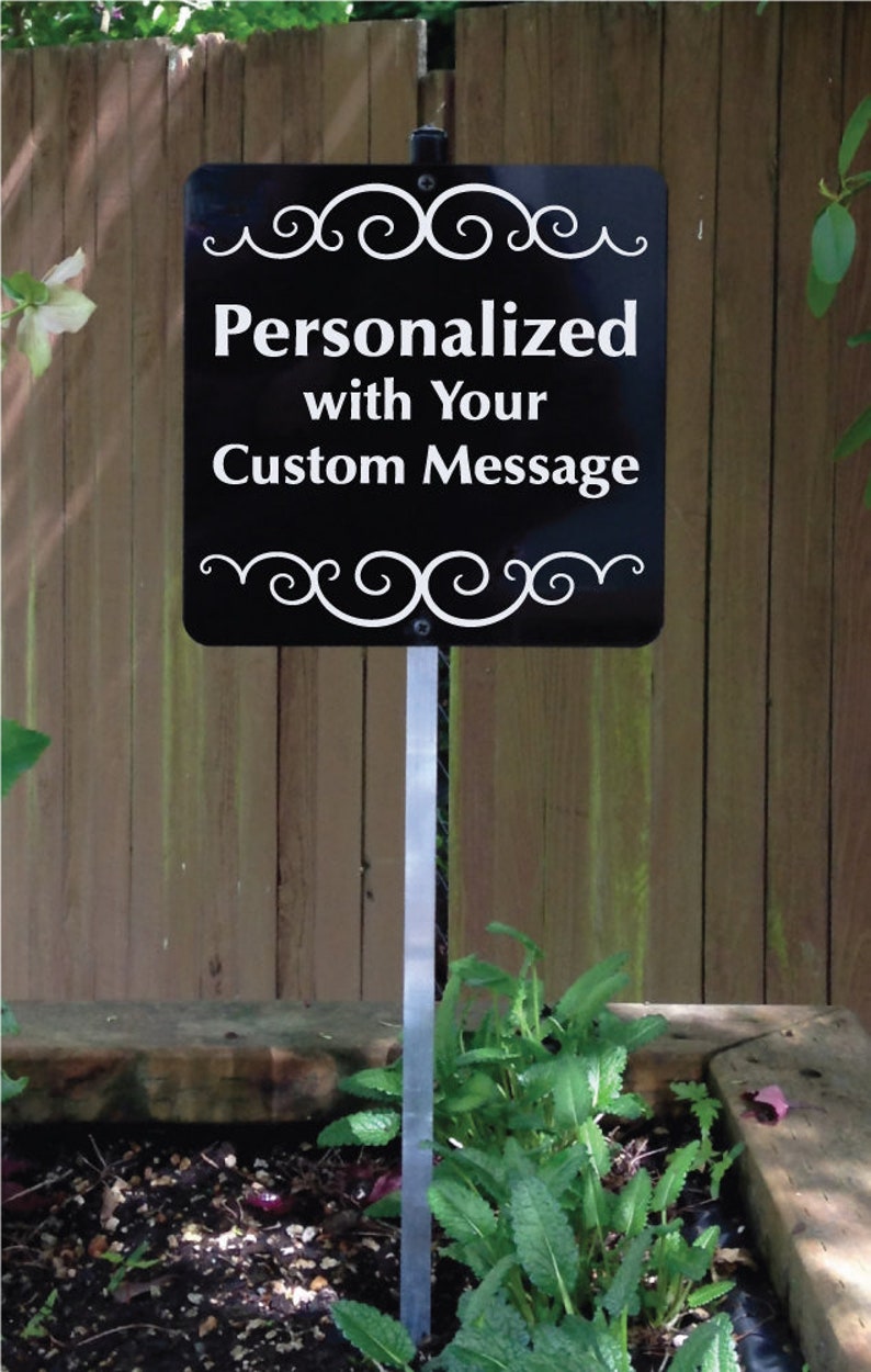 Personalized Yard Sign with Metal Stake Custom Yard Sign Etsy