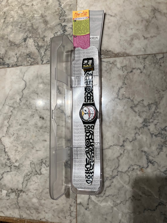 1990s Vintage Swatch Watch Arnould Fashions in Or… - image 2
