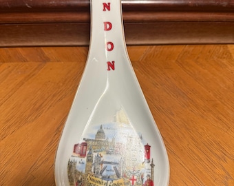 Vintage Souvenir of London England Spoon Rest * Ready to Hang