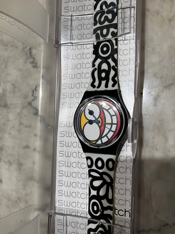 1990s Vintage Swatch Watch Arnould Fashions in Or… - image 1