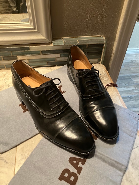 Black Bally Oxford shoes 12 B Made in Italy Bally 