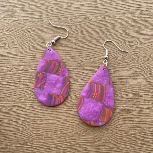 hippy checkers earrings