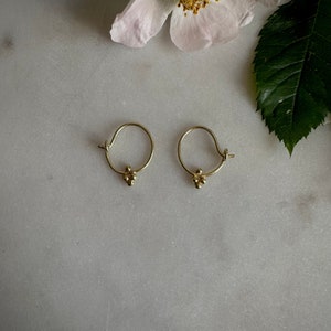 Solid 14k fairtrade gold earrings