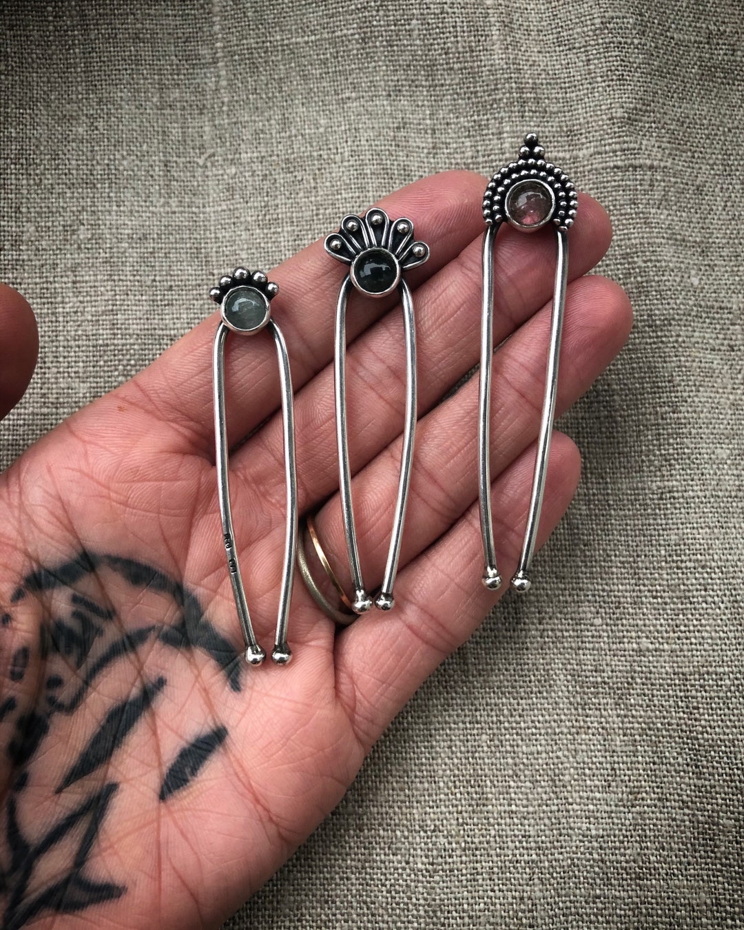 Small Beautiful Hair Pins Handmade by Bella Angora With Etsy