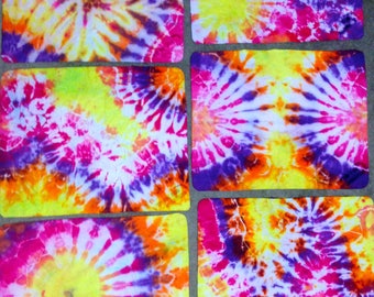 Pink/ Red/ Yellow Tie Dye Shammy Sammy shammies Chamois Sports Drying Towel Diving Swimming.