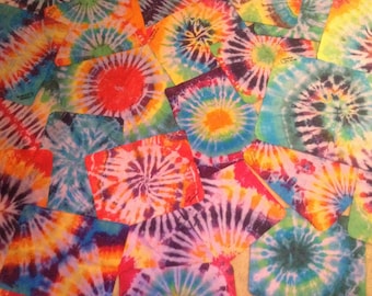 Large RAINBOW Tie Dye Shammy Sammy Chamois Sports Drying Towel Diving Swimming.