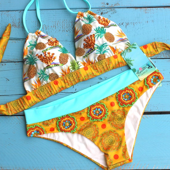 Pineapple bikini set Clearance