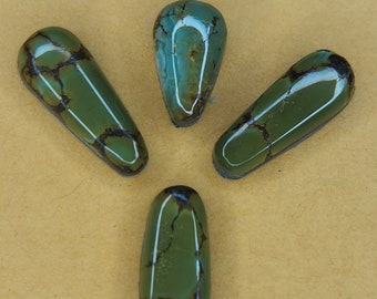 Stabilized Hubei Mixed  lot of  Turquoise Cabochon Cabs