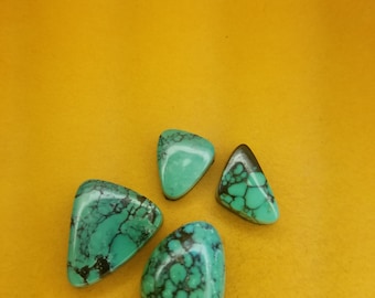 Natural Hubei Mountain Turquoise Cabochons