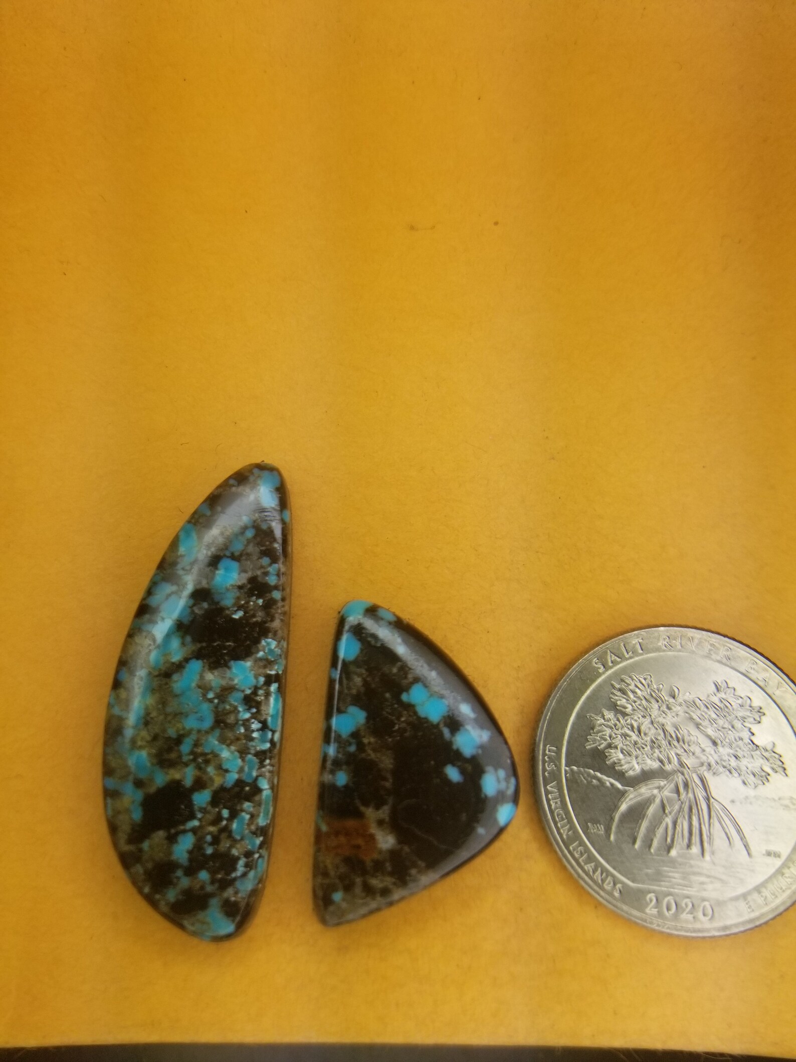 Natural Morenci Turquoise Cabochons Etsy