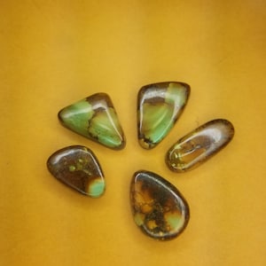 Natural Hubei Mountain Turquoise Cabochons