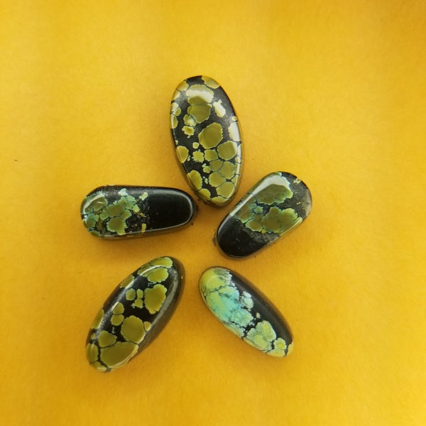 Natural Hubei Mountain Turquoise Cabochons