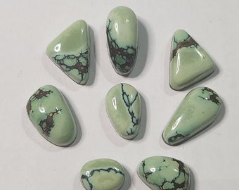 Stabilized Peacock Turquoise Cabochon Cabs