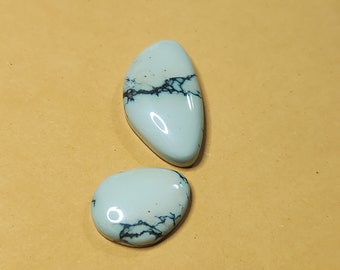 Stabilized Peacock Turquoise Cabochons