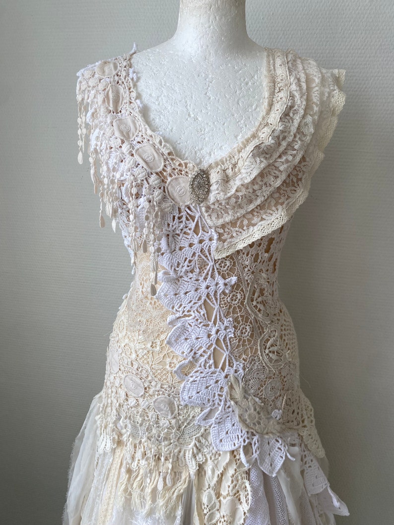 Robe de mariée fée fantastique, future mariée, chiffons bruts, image 8