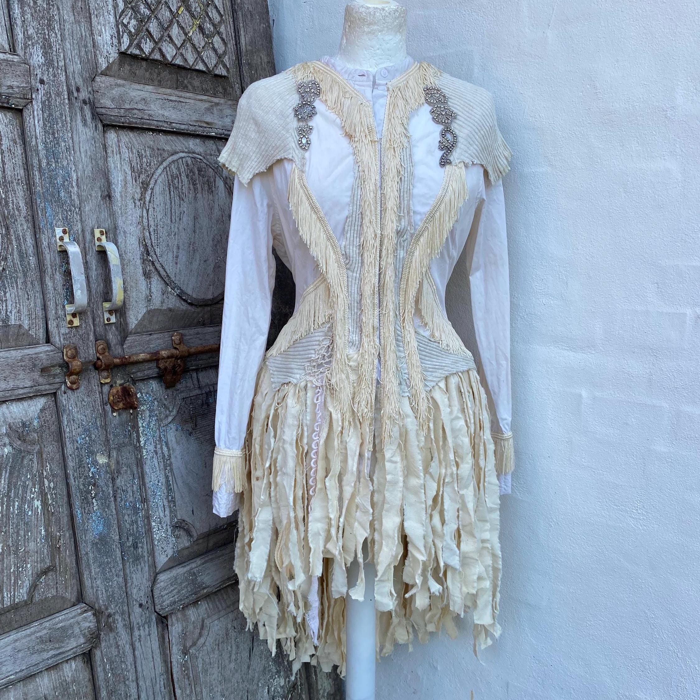 Victorian shirt trashy woodland  sustainable fashion , one of a kind RawRags