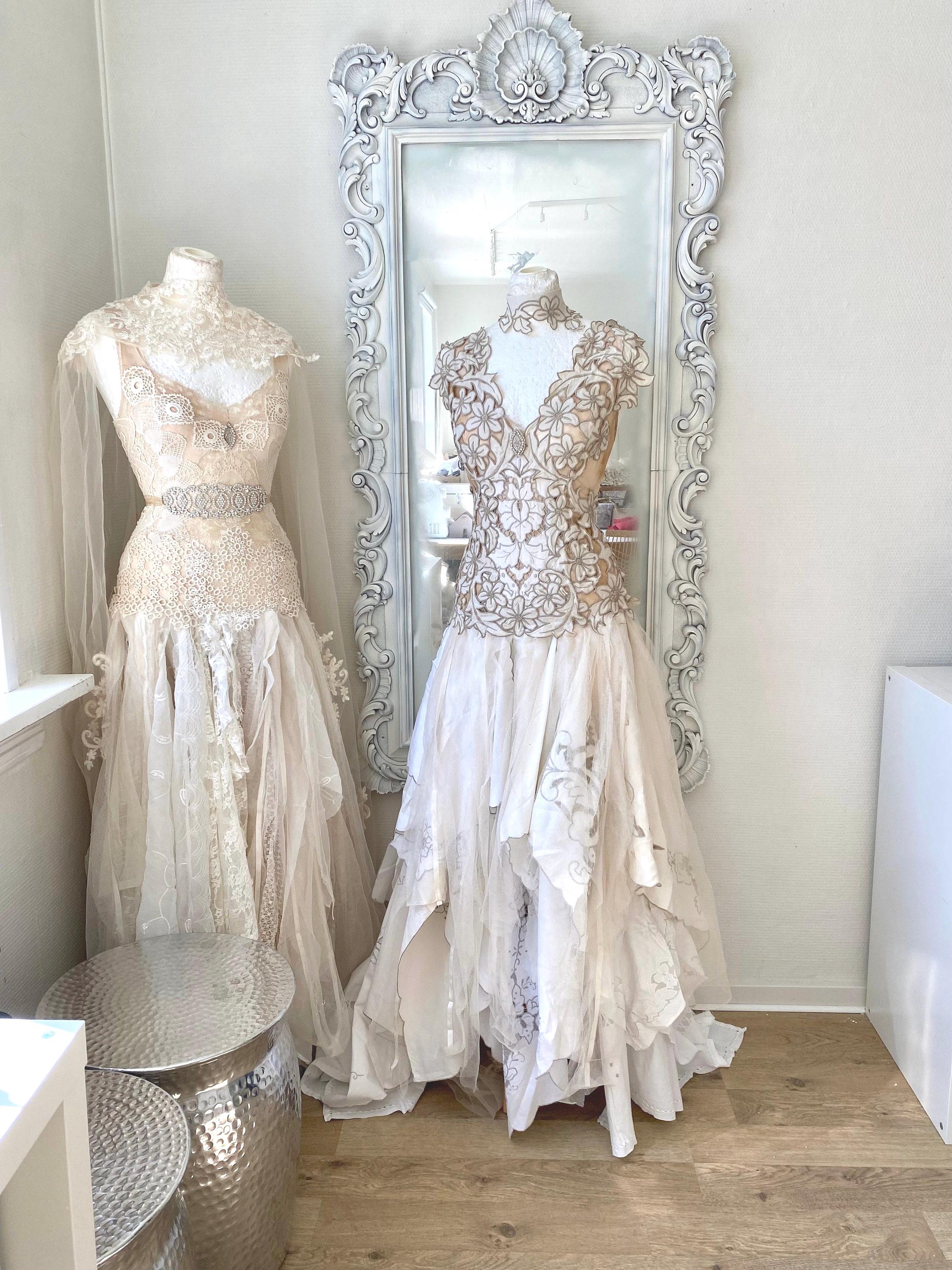 Abito da sposa vintage, dea delle fate, abito da sposa etereo