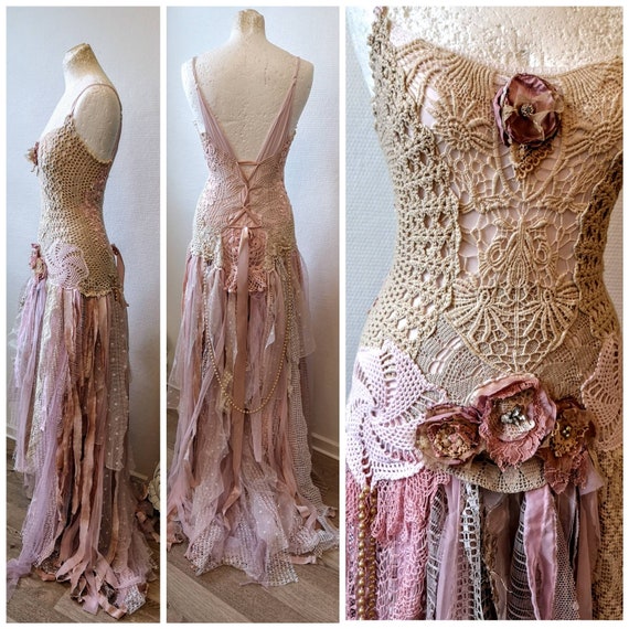 Fairy Wedding Dress Blush Colorsbridal Gown For Faries Etsy