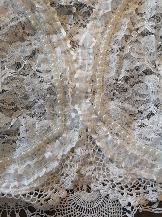 Bruiloft Bolero kant, bruids kant vest, witte kant, rauwe lompen, een van een soort bruiloft, Bruiloft Bolero kant, bruids kant vest, witte kant, rauwe lompen, een van een soort bruiloft,
