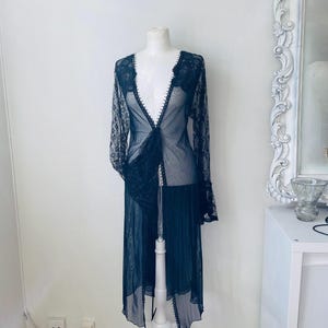 Black Victorian lace cardigan,evening lace jacket,boho victorian black deluxe jacket,vintage inspired