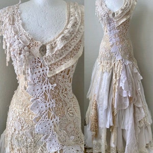 Robe de mariée fée fantastique, future mariée, chiffons bruts, image 1