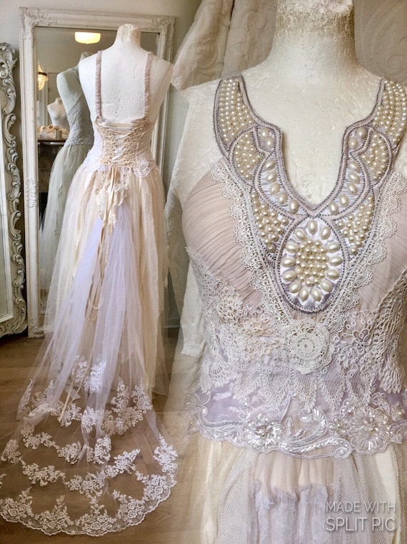 Rustic Shabby Chic Wedding Dress