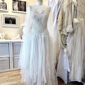 RESERVED Wedding dress high waisted , Boho bride by RawRags