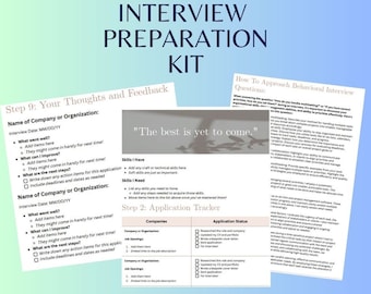Ultimate Interview Prep Kit: Comprehensive Guide with Tracking, Skills Section, and Expert Answers to Common Questions