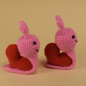 Chrochet Snail, Valentine gift, Amigurumi Snail, Stuffed Snail, Soft Toy Snail, Plush Snail, Crochet Animal Toy