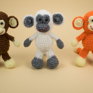 Crochet Monkey, Amigurumi Monkey, Stuffed Monkey, Soft Toy Monkey, Plush Monkey, Crochet Animal Toy