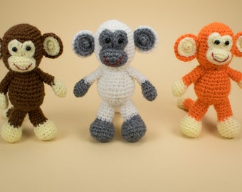 Crochet Monkey, Amigurumi Monkey, Stuffed Monkey, Soft Toy Monkey, Plush Monkey, Crochet Animal Toy