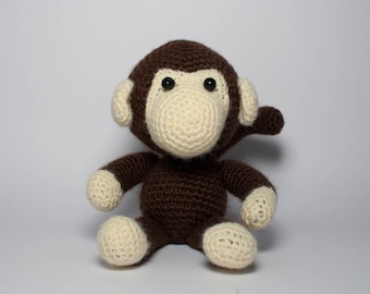 Crochet Monkey, Amigurumi Monkey, Stuffed Monkey, Soft Toy Monkey, Plush Monkey, Crochet Animal Toy