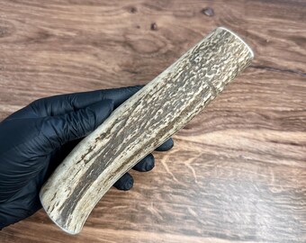 Wyoming Elk Brow Tine 6.75" Knife Handle Material Grade A Supply