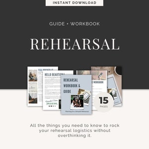 Wedding REHEARSAL Planner: Guide and Worksheets