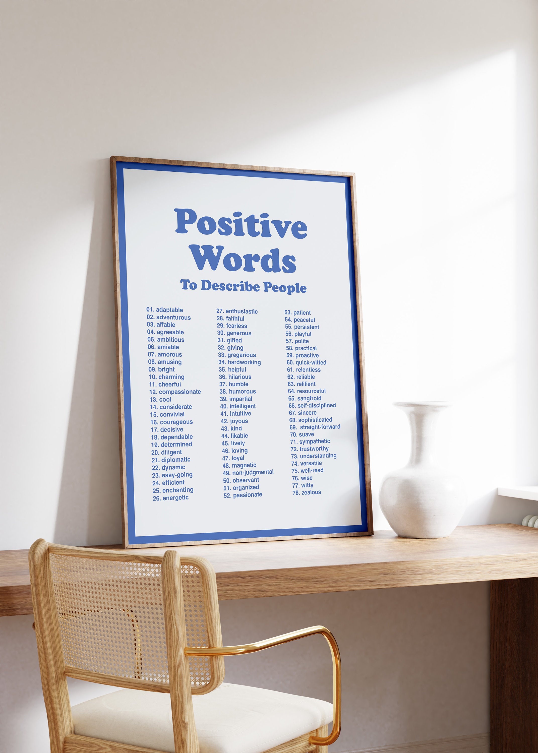 Positive Wall Art, Positive Words to Describe People, Positive Energy ...