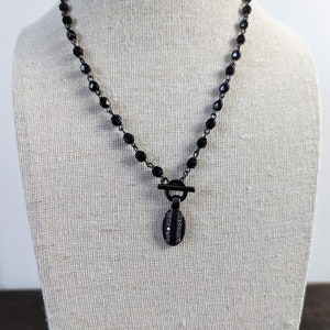 NWT Ralph Lauren black chain and crystals Necklace