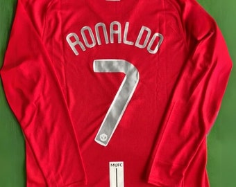 Ronaldo 2007/08 Camiseta retro del Manchester United • Camiseta de fútbol de la final de la Liga de Campeones • Camiseta de fútbol de Cristiano Ronaldo • Retro Man United